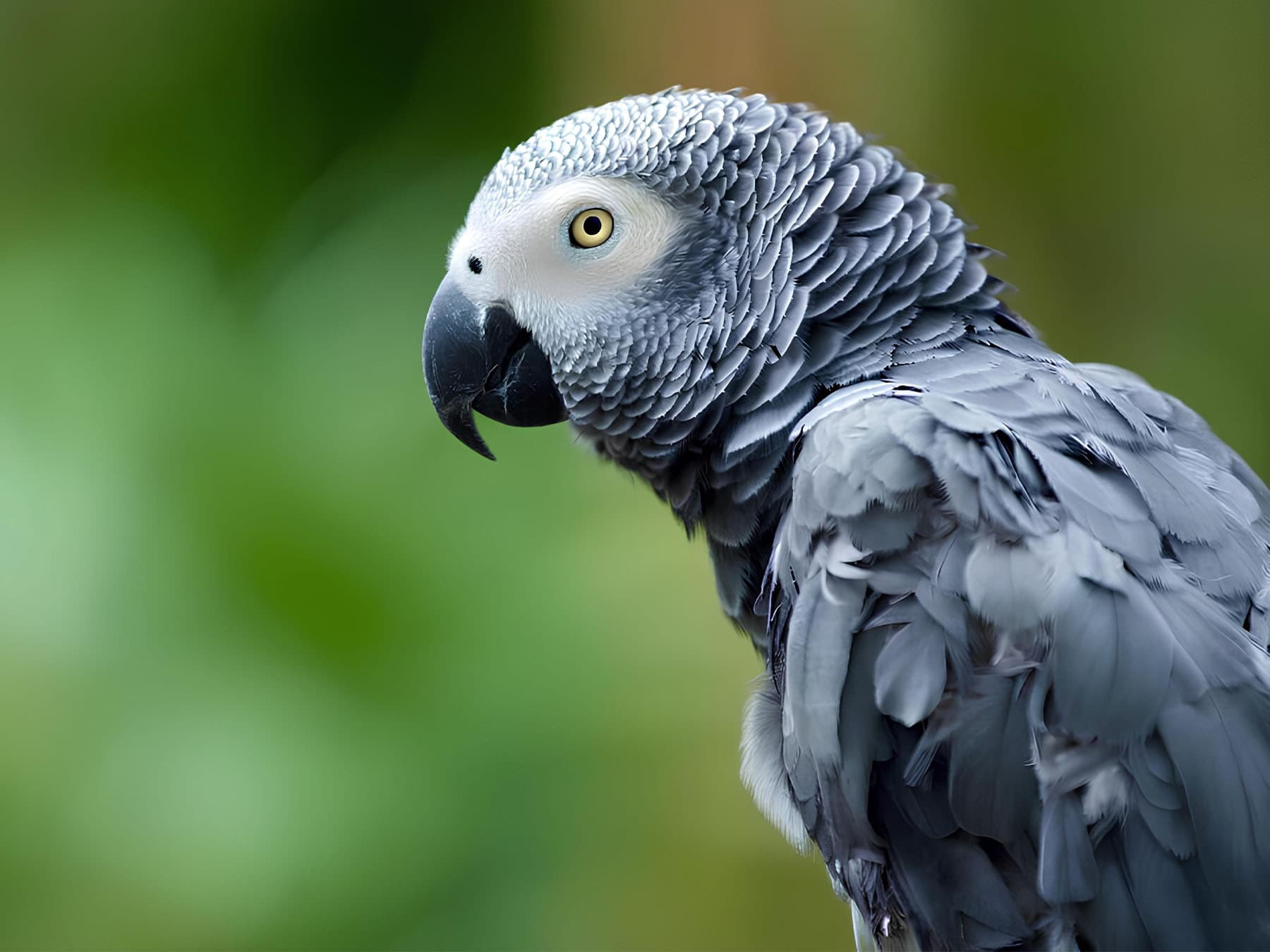 Portrait of a Grey Parrot